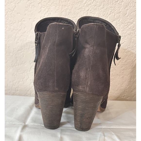 Cole Haan Women's 10 Java Brown‎ Suede Hayes Booties Heeled Booties - Picture 4 of 7
